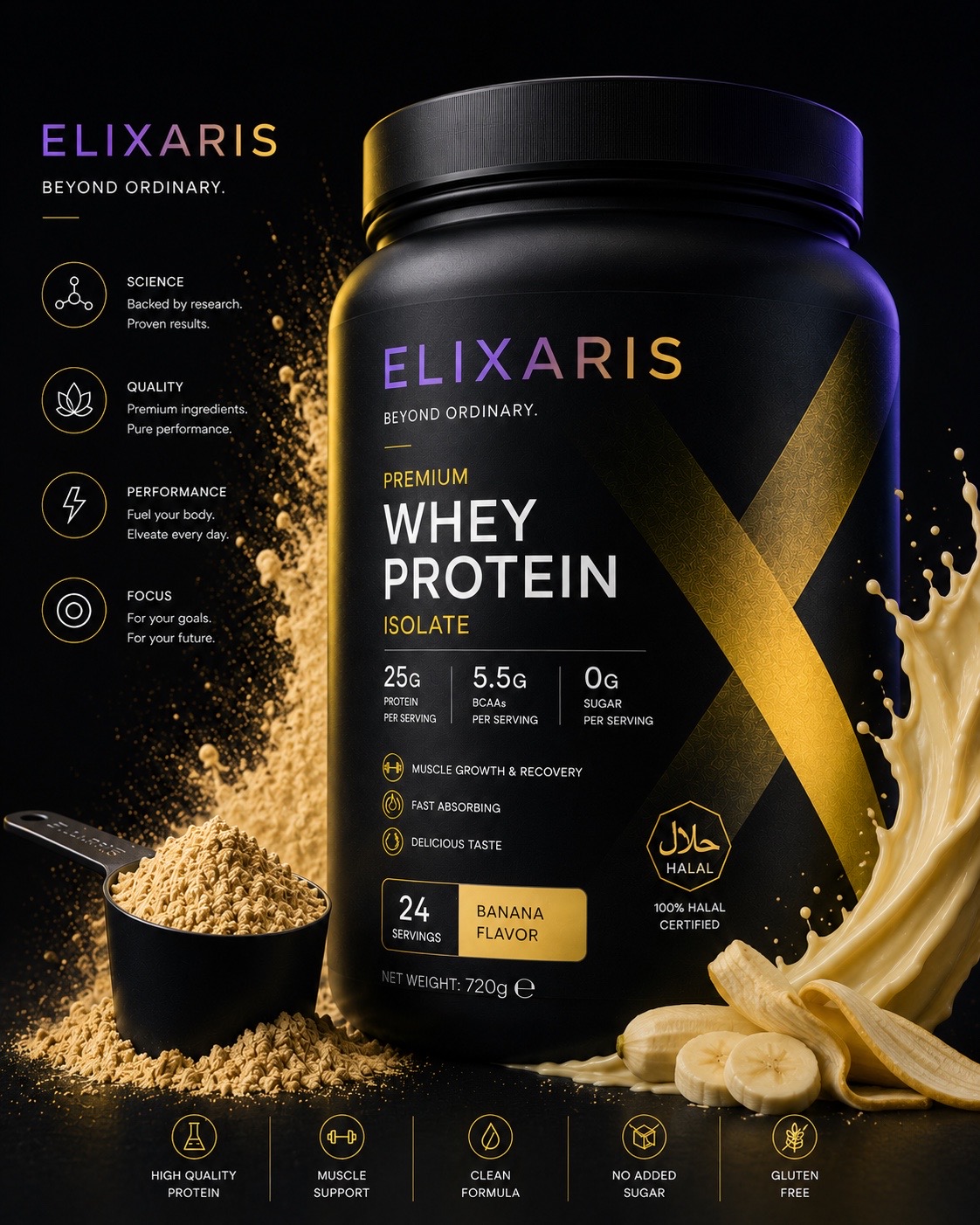Whey Isolate · Банан